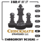 Check mate embroidery design, Chess embroidery, Embroidery file, Embroidery shirt, Emb design, Digital download.jpg