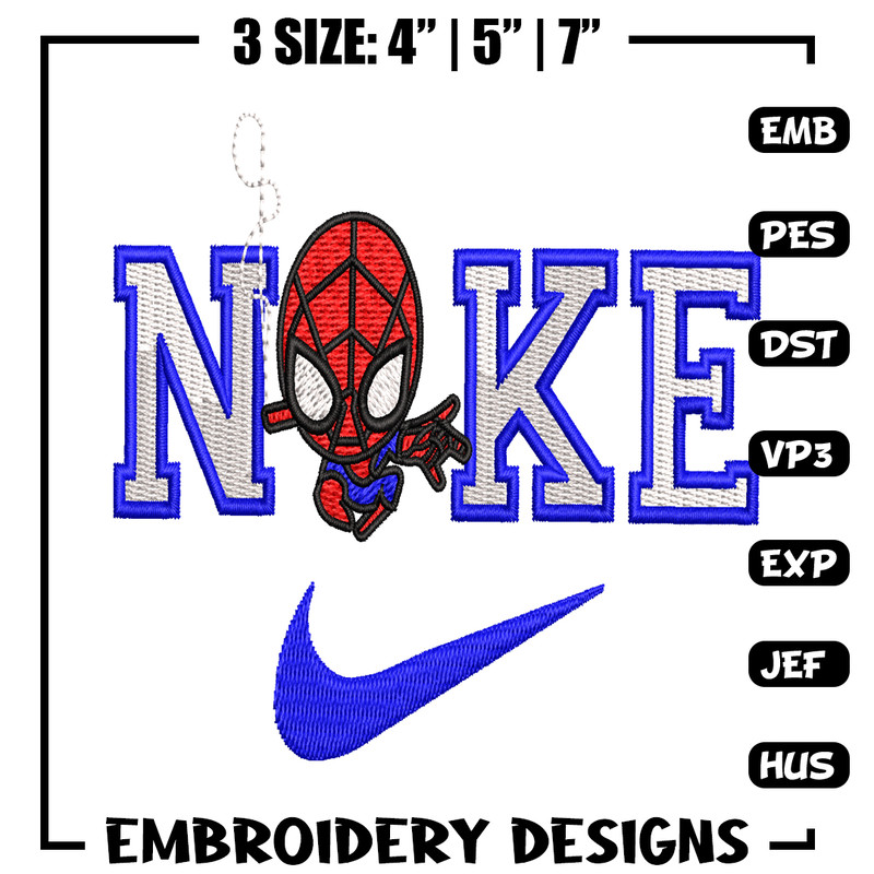 Chibi Spiderman embroidery design, Chibi Spiderman embroidery, logo design, embroidery file, Digital download..jpg