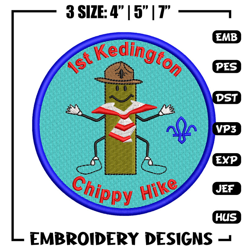 Chippy Hike logo embroidery design, Chippy Hike embroidery, embroidery file, logo design, logo shirt, Digital download.jpg