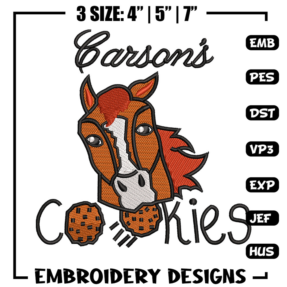 Cookies horse embroidery design, Cookies embroidery, Embroidery file, Embroidery shirt, Emb design, Digital download.jpg