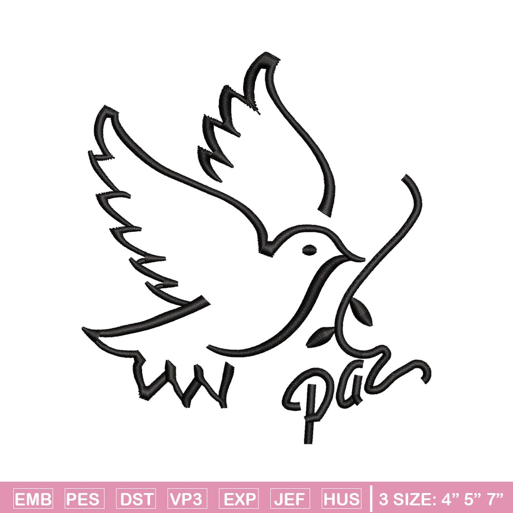 Bird logo embroidery design, Bird embroidery, Embroidery file, Embroidery shirt, Emb design, Digital download.jpg