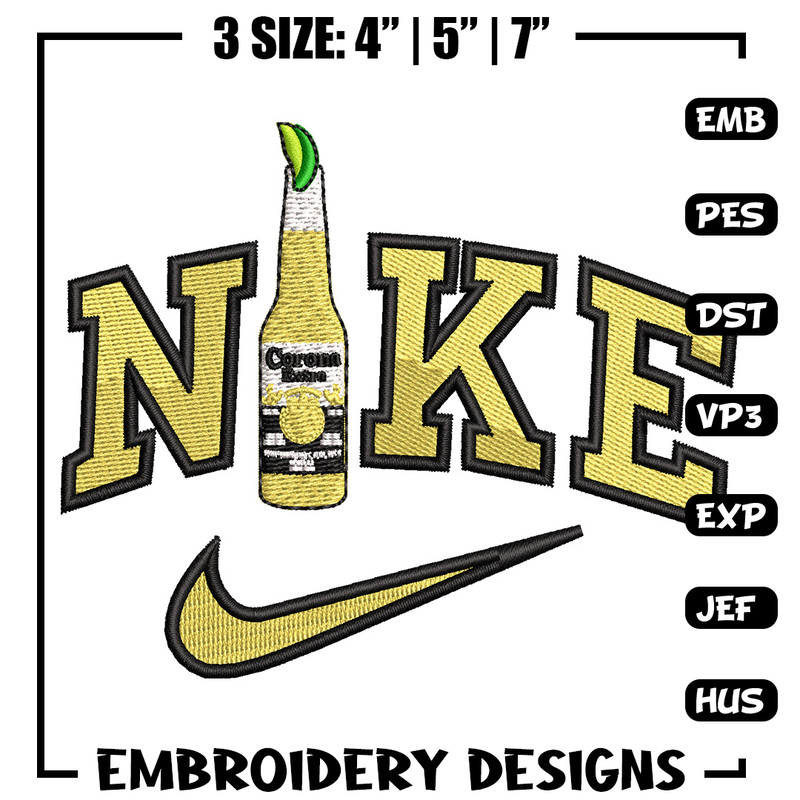 Corona x nike embroidery design, Nike embroidery, Embroidery file, Embroidery shirt, Emb design, Digital download.jpg