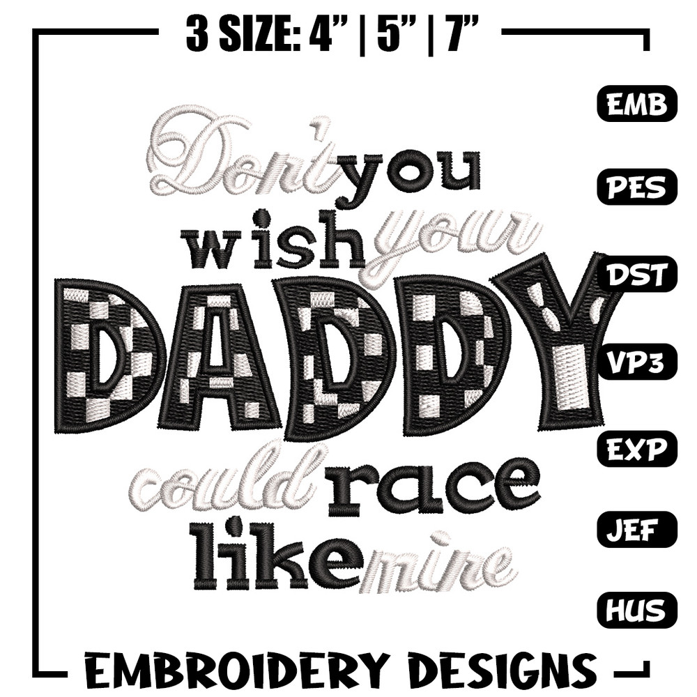 Dady logo embroidery design, Logo embroidery, Embroidery file, Embroidery shirt, Emb design, Digital download.jpg