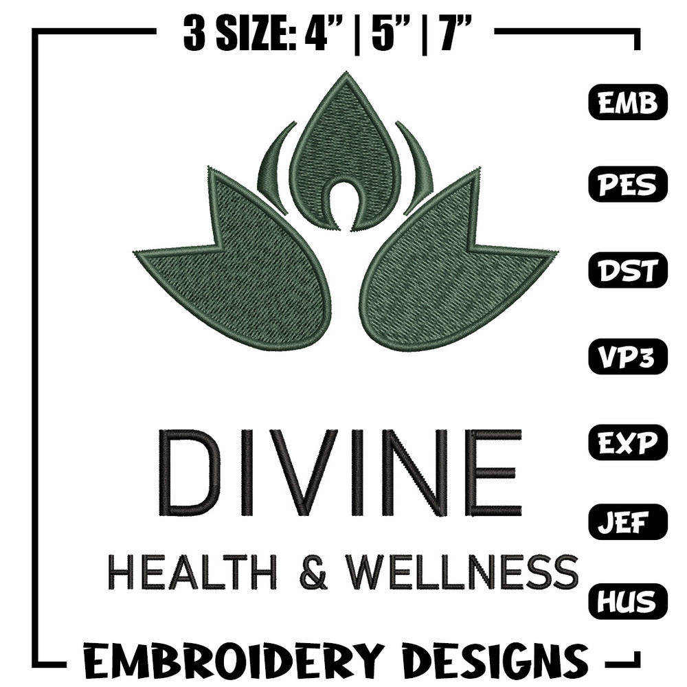 Divine logo embroidery design, Logo embroidery, Embroidery file, Embroidery shirt, Emb design, Digital download.jpg