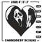 Ghostface Heart embroidery design, Ghostface Heart embroidery, logo design, embroidery file, Digital download..jpg