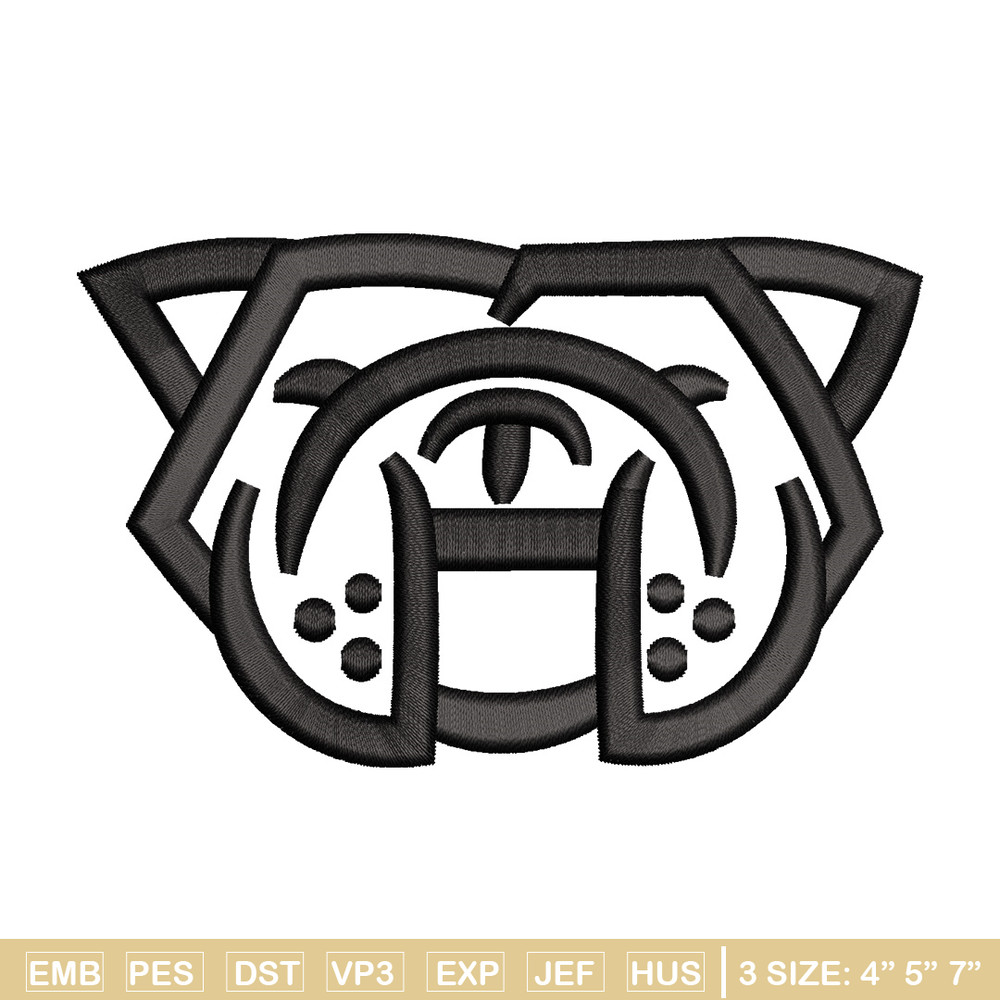 Bull dog embroidery design, Bull embroidery, Embroidery file, Embroidery shirt, Emb design, Digital download.jpg