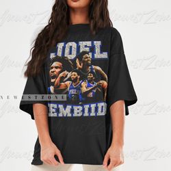 Embiid Shirt Basketball Player MVP The Process Slam Dunk Merchandise Bootleg Vintage Classic 90s Graphic tee Unisex Swea