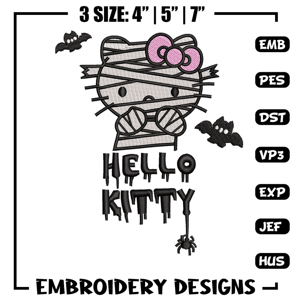 Ktitty halloween embroidery design, Halloween embroidery, Embroidery file,Embroidery shirt, Emb design, Digital download.jpg