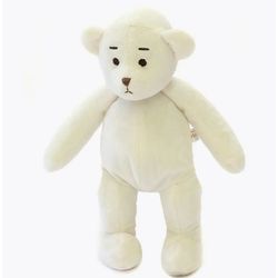Soft toy comfort teddy bear Baby white 28 cm,Bear Hug Toy,Fluffy Bear Plush,Bear Cuddle Toy,Toddler's Bear Stuffed
