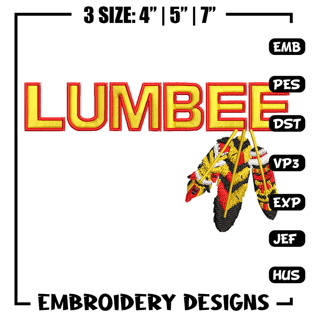 Lumbee logo embroidery design, Logo embroidery, Embroidery file, Embroidery shirt, Emb design,Digital download.jpg