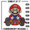 Mario car embroidery design, Super Mario bros embroidery, game design, logo design, game shirt, Digital download..jpg