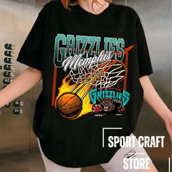 grizzlies basketball oversized t-shirt memphis grizzlies tshirt 90s oversized graphic hoodie graphic tees