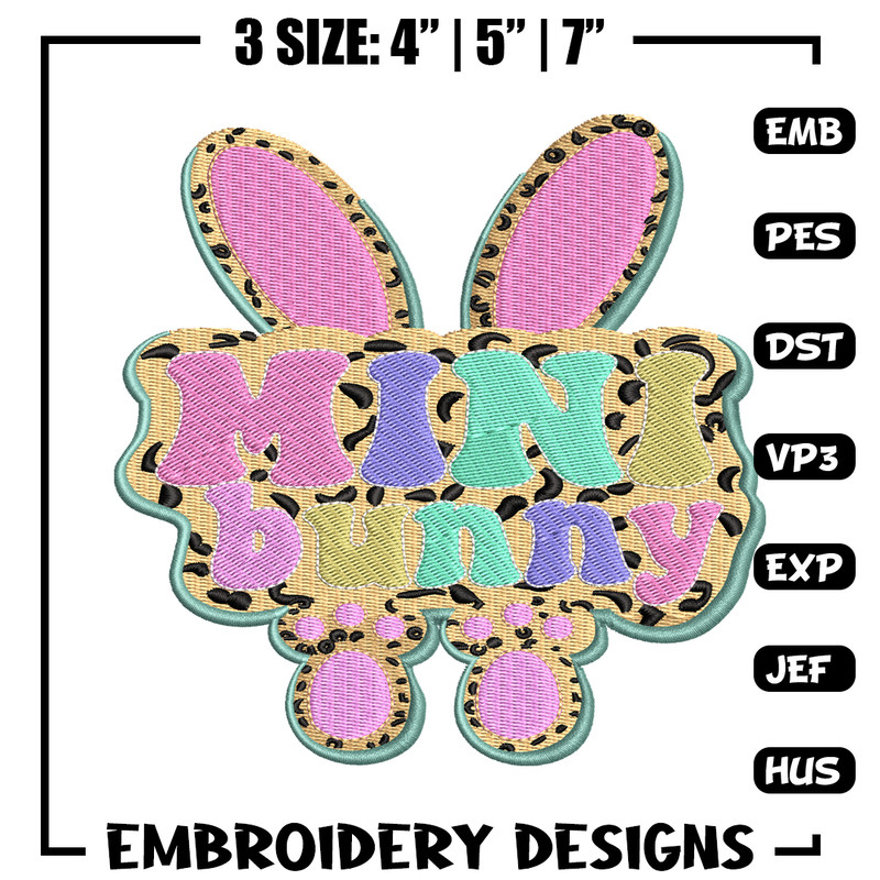 Mini bunny Logo embroidery design, Mini bunny embroidery, logo design, embroidery file, logo shirt, Digital download..jpg