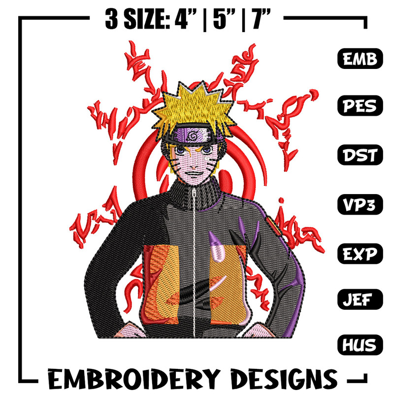 Naruto normal embroidery design, Naruto embroidery, Embroidery file, Embroidery shirt, Emb design, Digital download.jpg