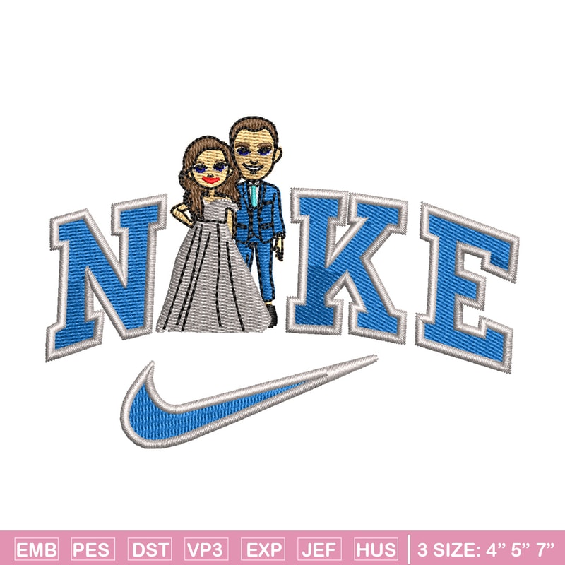 Couple x nike embroidery design, Couple embroidery, Nike design, Embroidery shirt, Embroidery file, Digital download.jpg