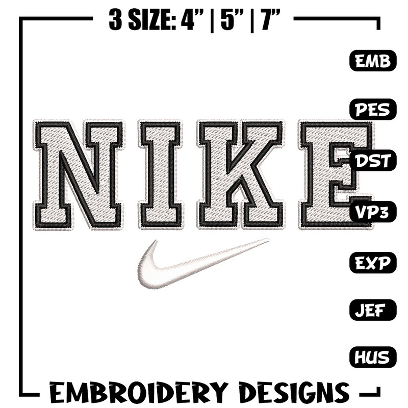 Nike black white embroidery design, Nike embroidery, Nike design,Embroidery file,Embroidery shirt,Digital download.jpg