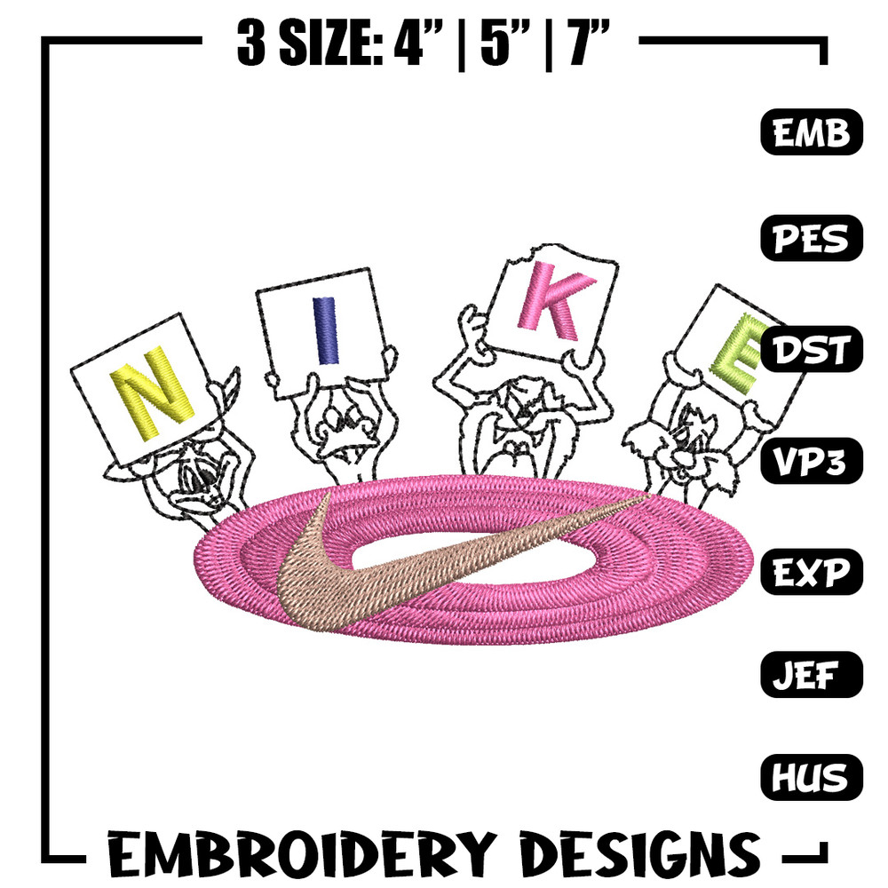 Nike cartoon embroidery design, Cartoon embroidery, Nike design, Embroidery shirt, Embroidery file, Digital download.jpg