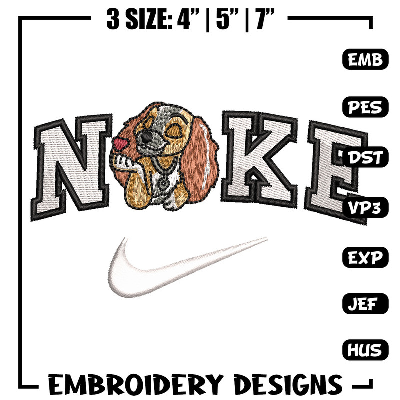Nike dog embroidery design, Dog embroidery, Nike design, Embroidery shirt, Embroidery file, Digital download.jpg