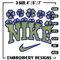 Nike flower green embroidery design, Flower embroidery, Nike design, Embroidery shirt, Embroidery file, Digital download.jpg