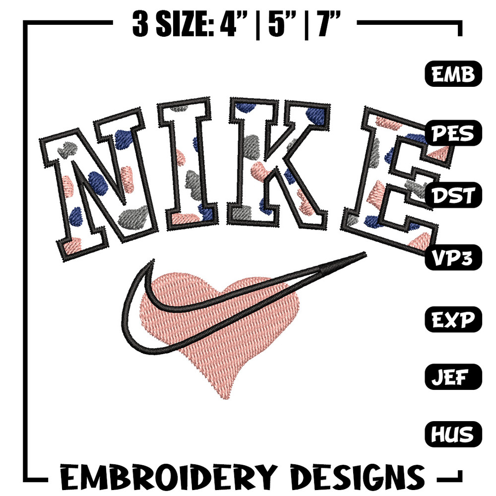 Nike heart embroidery design, Nike embroidery, Nike design, Embroidery shirt, Embroidery file,Digital download.jpg