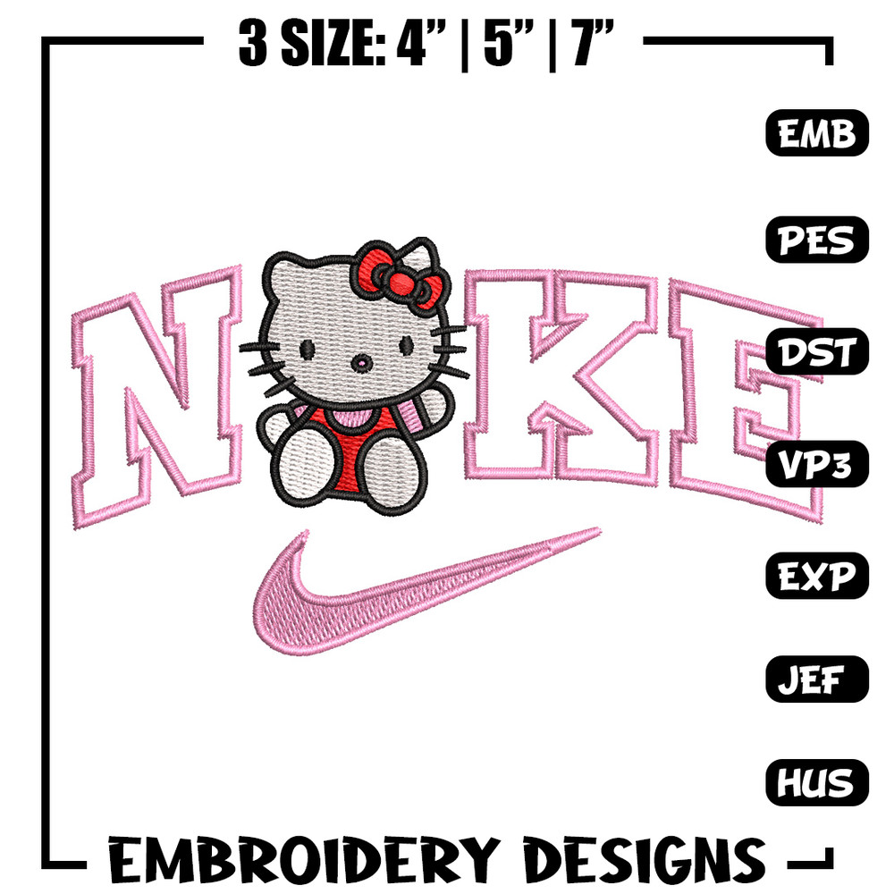 Nike kitty embroidery design, Kitty embroidery, Nike design, Embroidery shirt, Embroidery file, Digital download.jpg