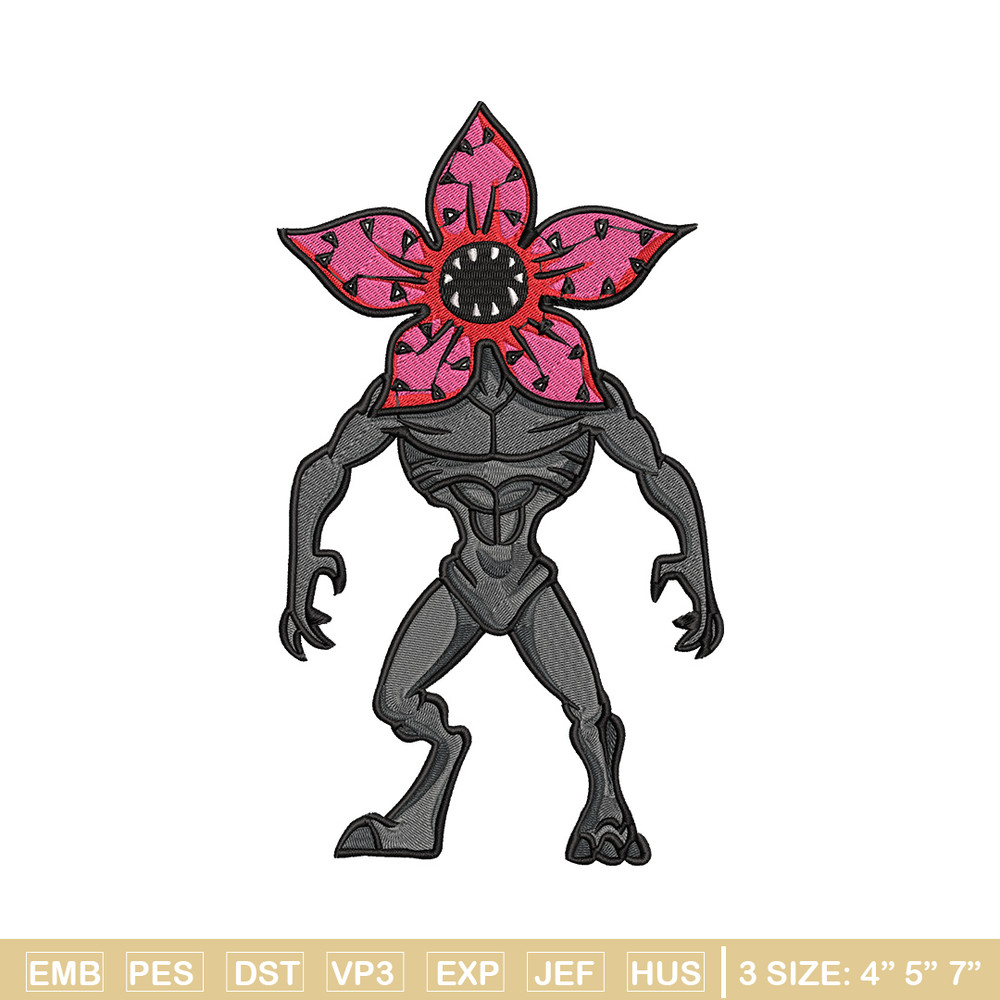 Demogorgon embroidery design, Demogorgon embroidery, Anime design, Embroidery shirt, Embroidery file, Digital download.jpg