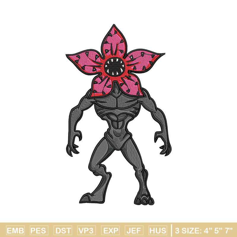 Demogorgon embroidery design, Demogorgon embroidery, Anime design, Embroidery shirt, Embroidery file, Digital download.jpg
