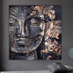 buddha canvas, asian wall art, buddha wall art, meditation canvas, buddha poster, buddhist print, meditation wall art