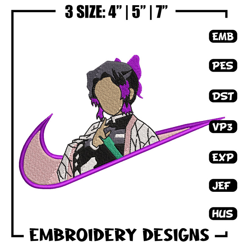 Nike Shinobu embroidery design, Kimetsu no Yaiba embroidery, Nike design, anime design, anime shirt, Digital download.jpg