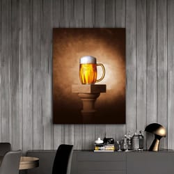 beer canvas art, bar wall decor, beer print, kitchen wall decor, man cave decor, restaurant decor beer wall art beer pho