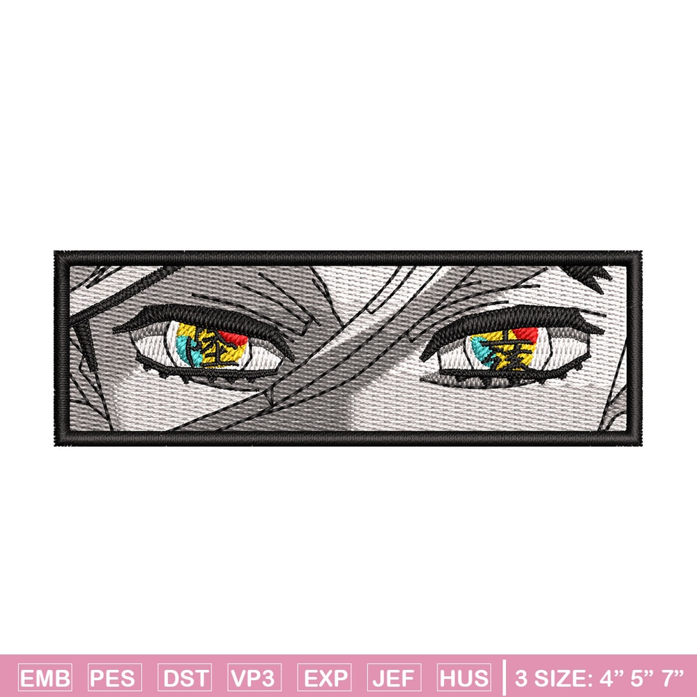 Douma eyes embroidery design, Douma embroidery, Anime design, Embroidery shirt, Embroidery file, Digital download.jpg