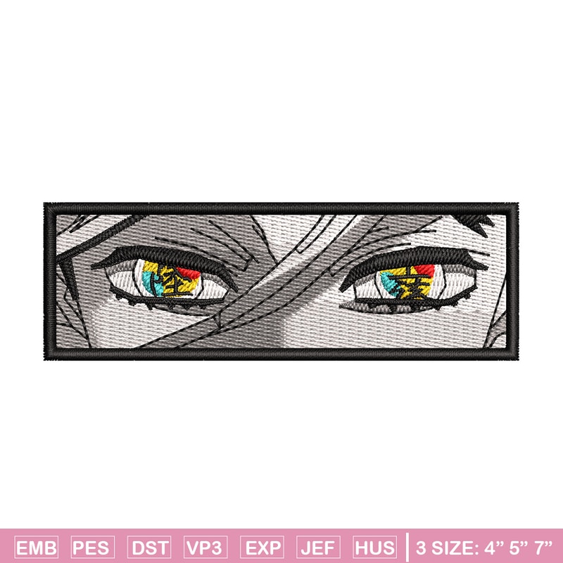 Douma eyes embroidery design, Douma embroidery, Anime design, Embroidery shirt, Embroidery file, Digital download.jpg