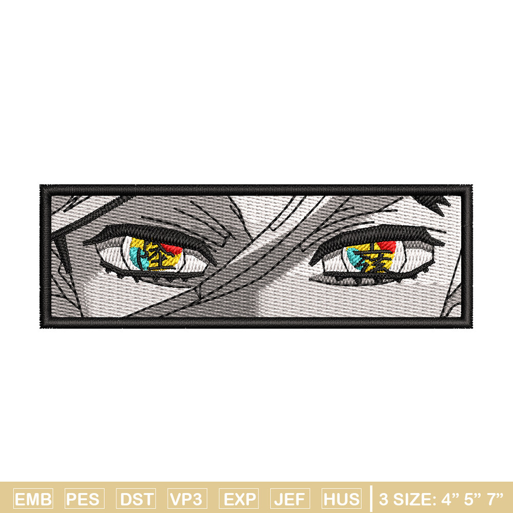 Douma eyes embroidery design, Douma embroidery, Anime design, Embroidery shirt, Embroidery file, Digital download.jpg
