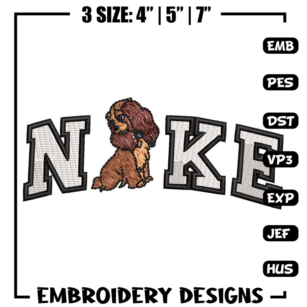 Nike x cute dog embroidery design, Dog embroidery, Nike design, Embroidery shirt, Embroidery file, Digital download.jpg
