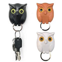 Owl Keying Holder Wall Mounted Owl Key Hooks with Wall Self-Adhesive Tape, Key Holder Cute Owl Key Holder (US customers)