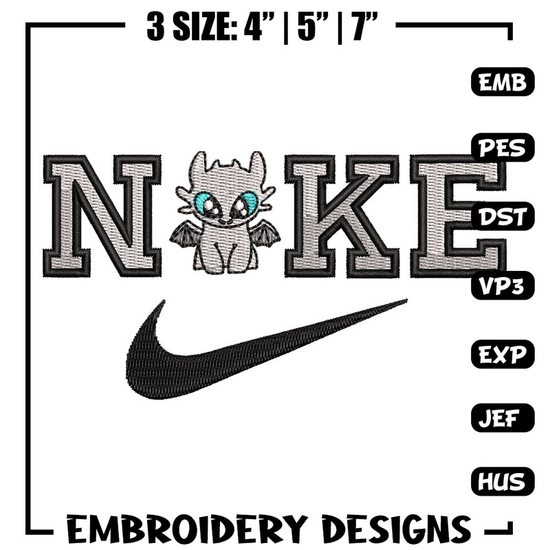 Nike x dragon black embroidery design, Dragon embroidery, Nike design,Embroidery shirt,Embroidery file, Digital download.jpg