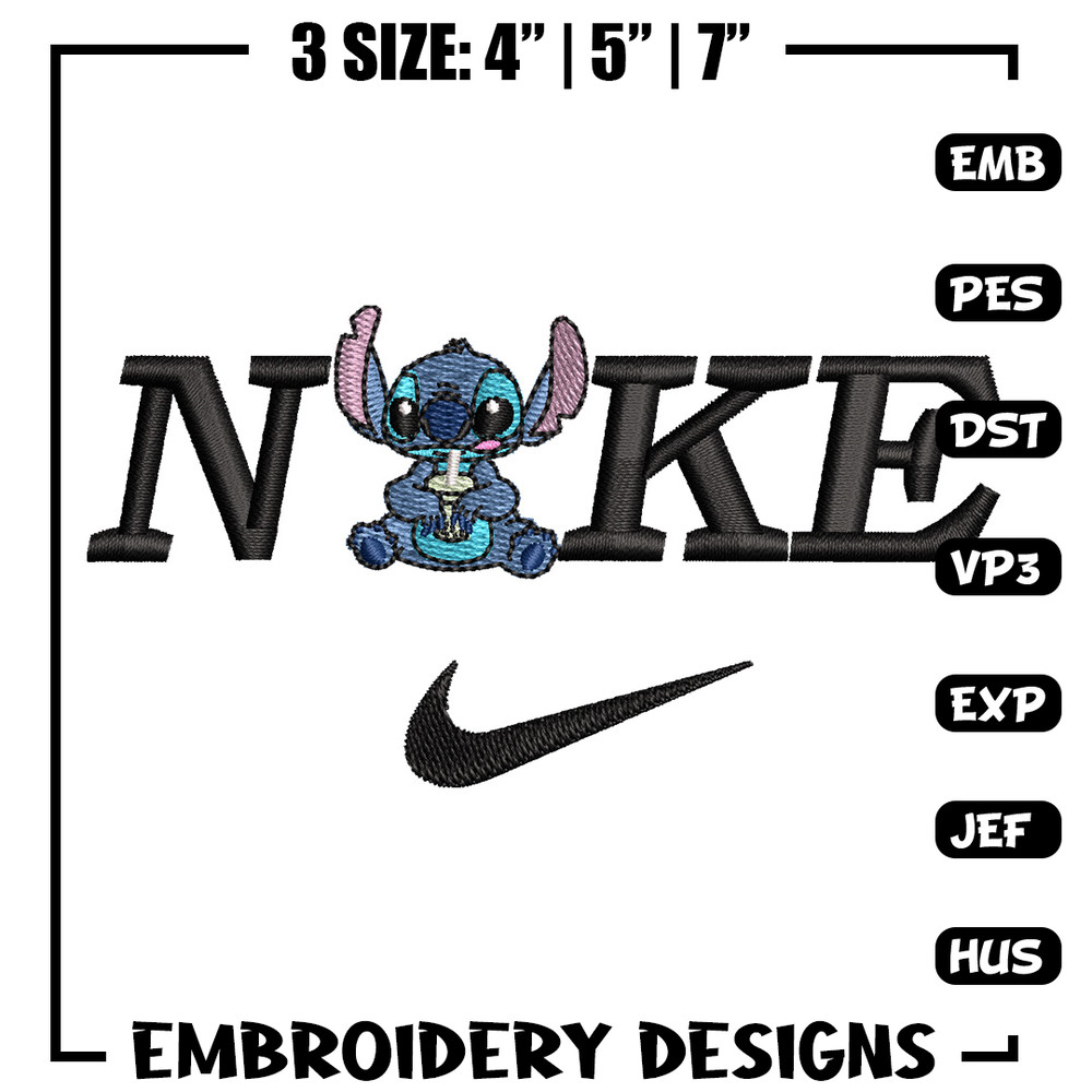 Nike x stitch embroidery design, Stitch embroidery, Nike design, Embroidery shirt, Embroidery file, Digital download.jpg
