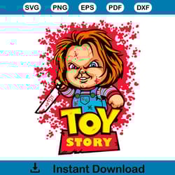 chucky toy story svg horror character svg digital cricut file