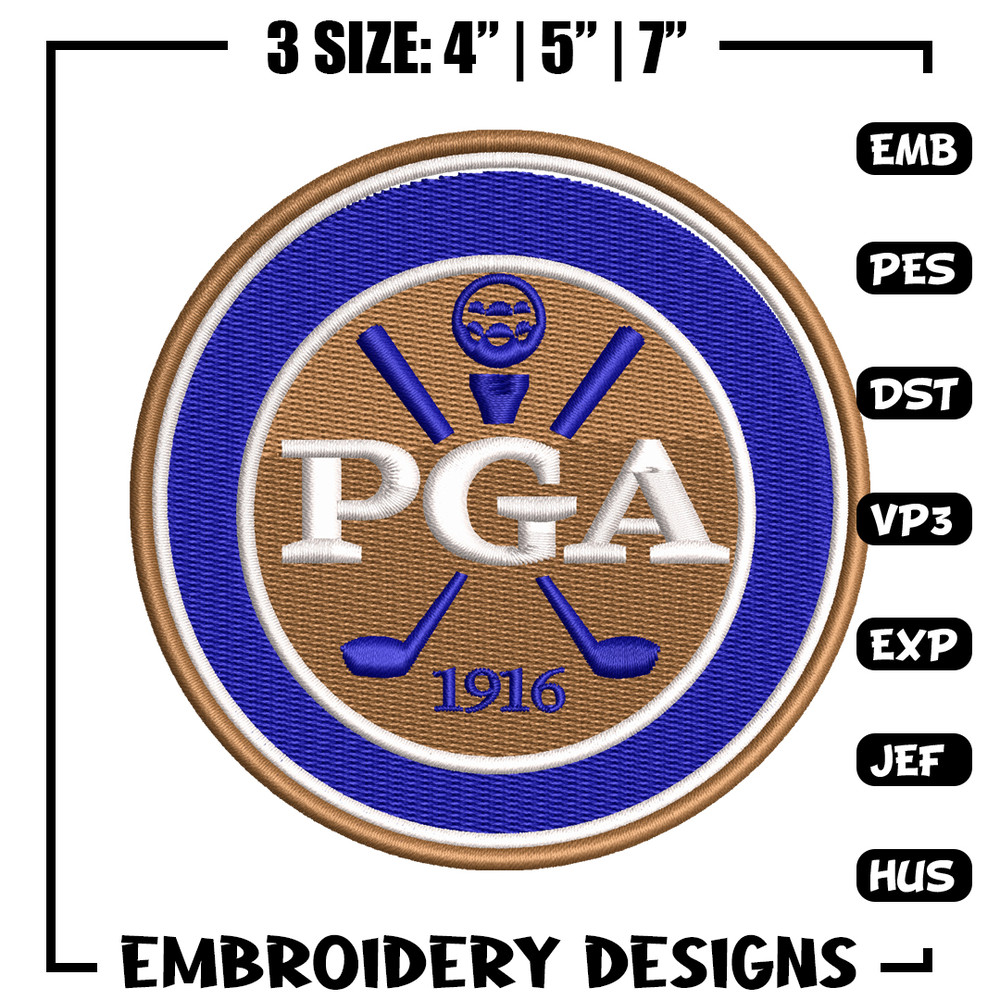 Pga Logo embroidery design, Pga Logo embroidery, logo design, embroidery file, Golf embroidery, Digital download.jpg
