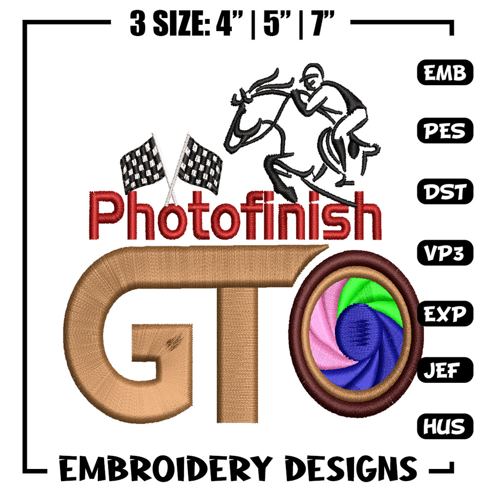PhotoFinish embroidery design, PhotoFinish embroidery, logo design, embroidery file, logo shirt, Digital download..jpg