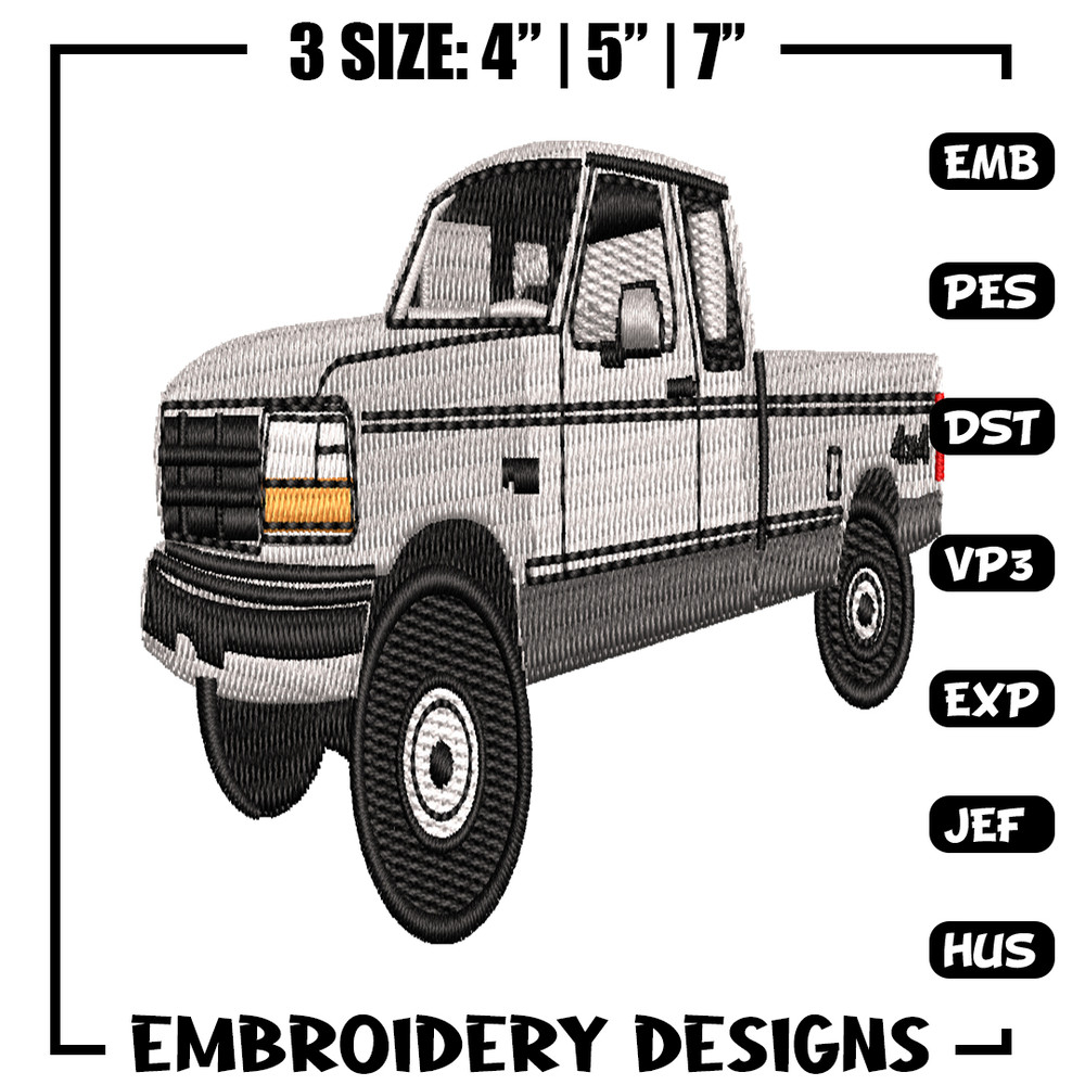 Pickup Truck embroidery design, Pickup Truck embroidery, embroidery file, car design, logo shirt, Digital download..jpg