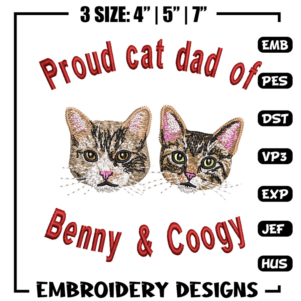 Proud cat dad embroidery design, Proud cat dad embroidery, logo design, embroidery file, logo shirt, Digital download.jpg