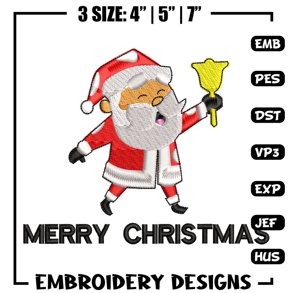 Satan bell embroidery design, Chrismas embroidery, Emb design, Embroidery shirt, Embroidery file, Digital download.jpg