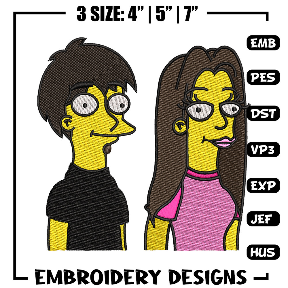 Simpson cartoon embroidery design, Simpson cartoon embroidery, Logo shirt, embroidery file, Digital download.jpg