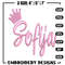 Sofia Logo embroidery design, Sofia Logo embroidery, logo design, embroidery file, logo shirt, Digital download..jpg