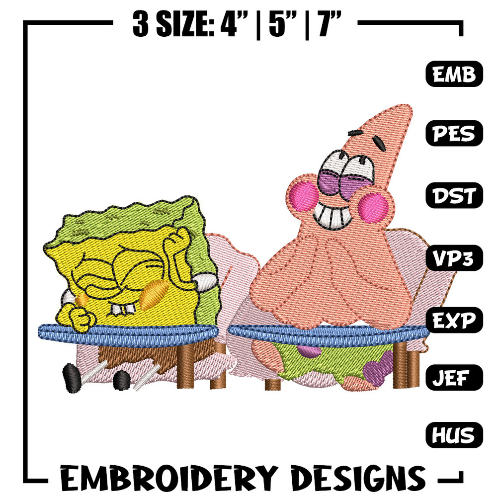 Spongebob funny embroidery design, Spongebob embroidery, Embroidery file, Embroidery shirt, Emb design, Digital download.jpg