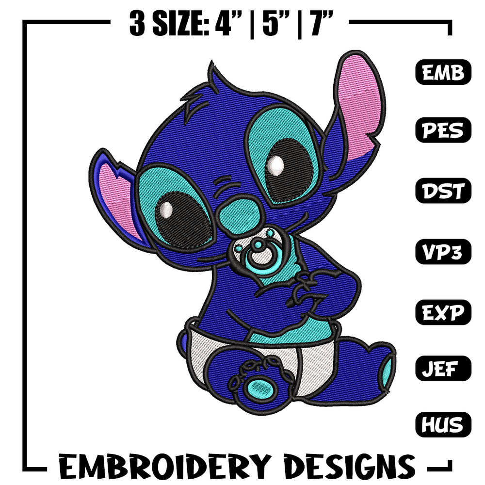 Stitch baby embroidery design, Stitch embroidery, Embroidery file, Embroidery shirt, Emb design, Digital download.jpg