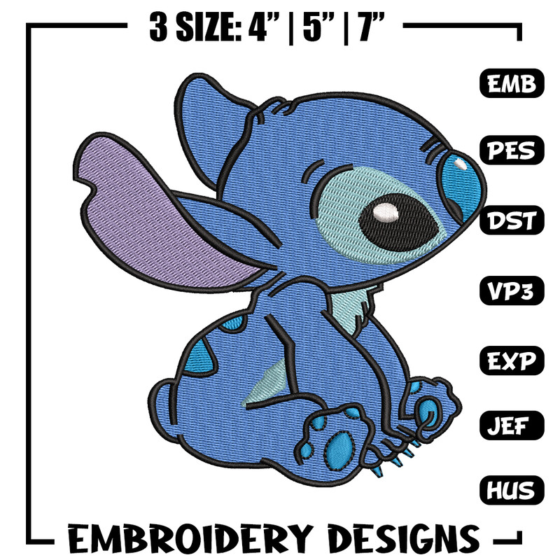 Stitch embroidery design, Stitch cartoon embroidery, cartoon design, embroidery file, logo shirt, Digital download..jpg