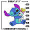 Stitch With Doll embroidery design, Stitch cartoon embroidery, cartoon design, embroidery file, Digital download.jpg