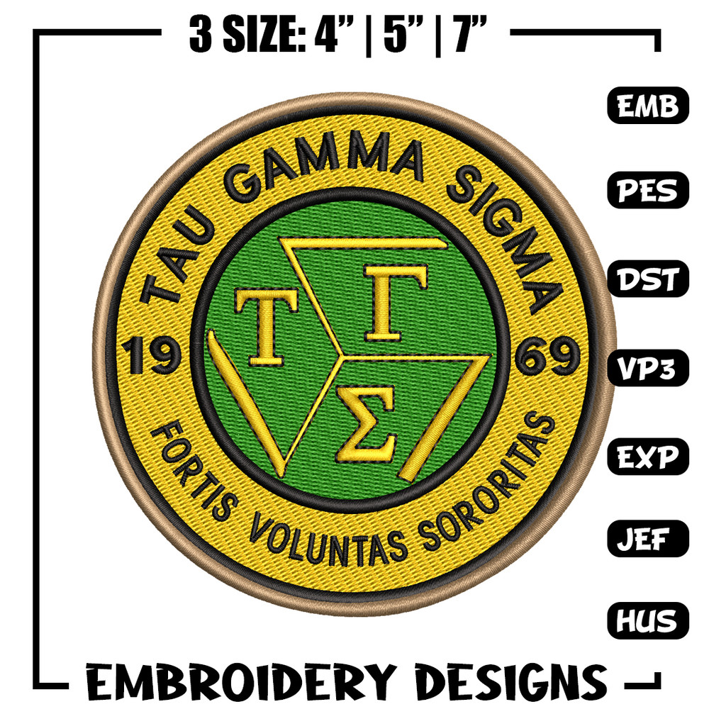 Tau Gamma Sigma embroidery design, logo embroidery, logo design, embroidery file, logo shirt, Digital download..jpg